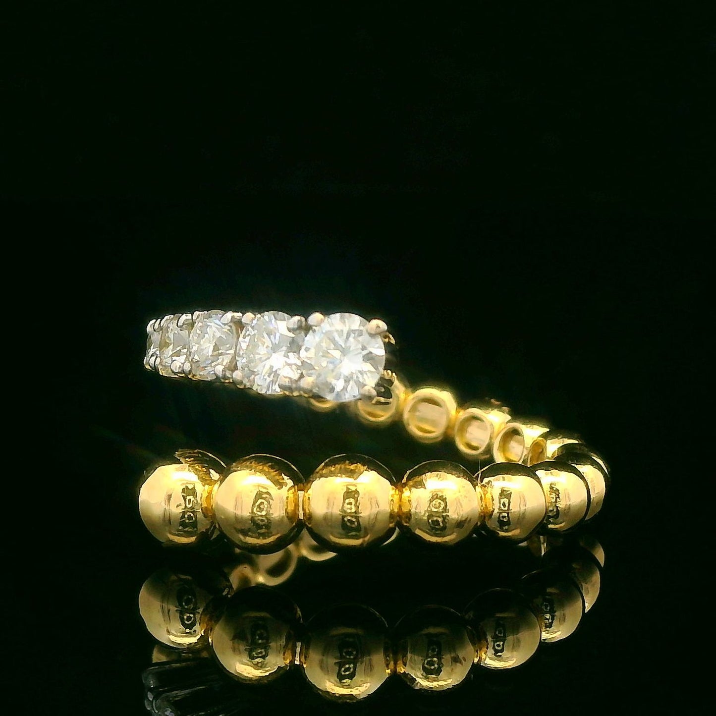 0.85CTW Elegant Gold and Diamond Ring