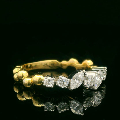 0.63CTW Elegant Gold and Diamond Ring