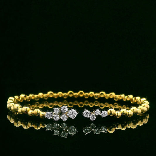 0.61CTW Elegant Diamond Gold  Bracelet