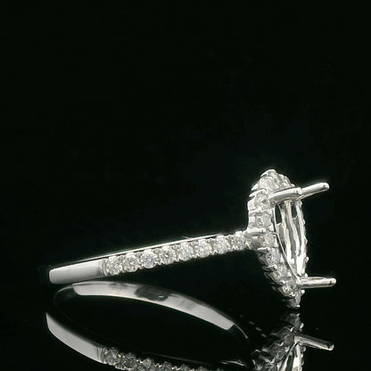 0.40CTW Elegant White Gold Ring with Diamonds