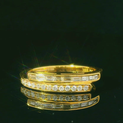 0.31CTW Elegant Gold Diamond Ring