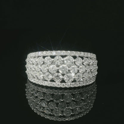 1.41CTW Stunning Diamond-Encrusted Ring