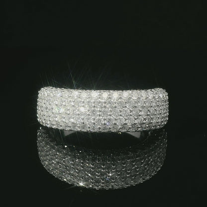 1.70CTW Round Brilliant Cut Elegant Diamond Paved Ring