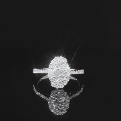 0.68CTW Cluster Elegant Diamond Ring