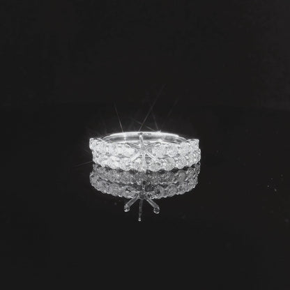 1.62CTW Elegant Diamond Ring Setting - For Round Cut Diamonds