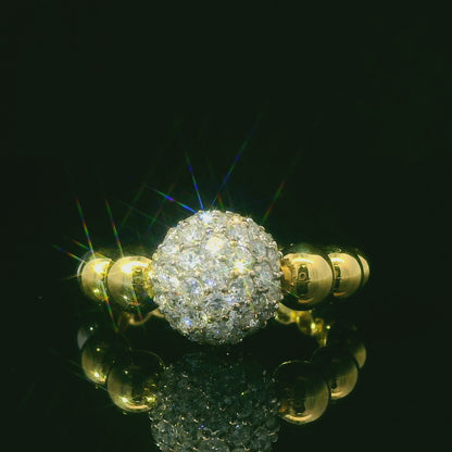 Elegant Diamond Cluster Ring