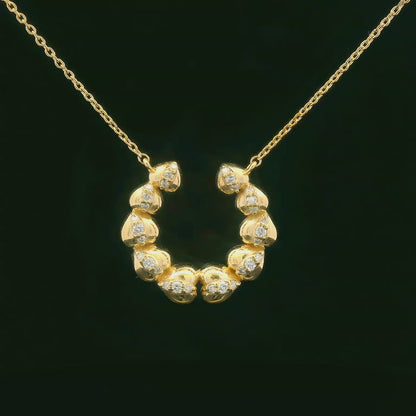 0.25CTW Elegant Gold Pendant Necklace