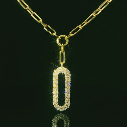 1.37CTW Elegant Gold Pendant Necklace