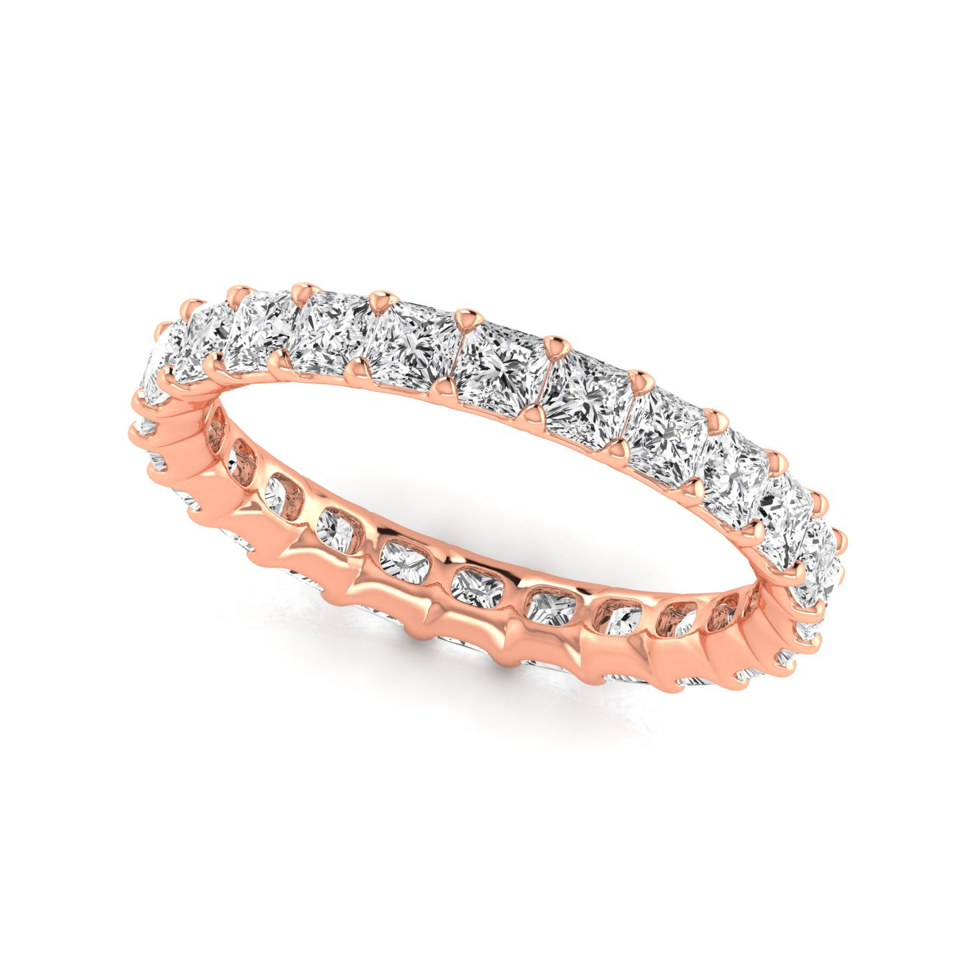 Eternity Band - Princess -rose gold